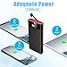 Portable Charger Power Bank 25000mAh - High Capacity with Built-in Cable External Battery Pack with LCD Digital Display/LED Lights,3 USB Output & Dual Adapter Compatible Android Phone,Tablet and More