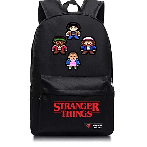 Stranger Things School Backpacks Unisex Canvas Laptop Bookbag