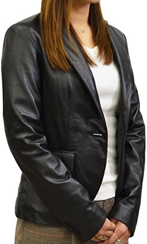 （ハルフ）Haruf テーラードジャケット レザージャケット レディース 本革 ラム ブラック 黒 M/L tqp10bk
