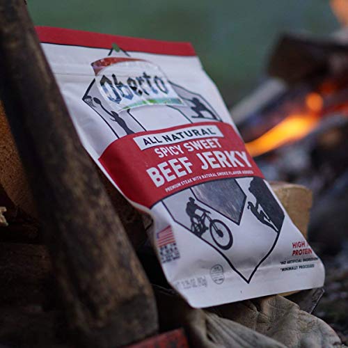 Oberto All-Natural Spicy Sweet Beef Jerky, 3.25 Ounce (Pack of 4) - Thumbnail 3