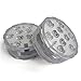 KIKOMO Submersible LED Lights with Remote, 13 Colors 4 Modes Battery Operated Underwater LED Light Pucks for Pool Hot Tub Bathtub