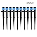 Lxcom Lighting Irrigation Drippers Drip Emitters Micro Spray Adjustable 360 Degree Full Circle Pattern Water Flow Irrigation Drippers Micro Bubbler Sprinkler Drip System Parts Drip Irrigation, 50 Pack