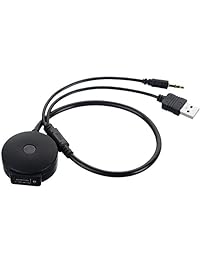 chelink In-Car USB Bluetooth 4.0 Receptor de música inalámbrico adaptador para AUX y USB Cable para BMW & Mini Cooper