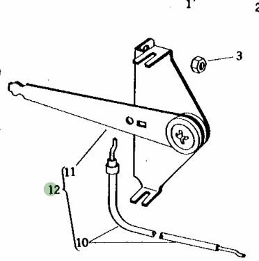 John Deere Original Equipment Push Pull Cable #AM36954
