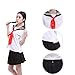 Nuoqi Anime Cosplay Costumes Japan School Sailor Uniform Skirts GC47D-XL A-white-black