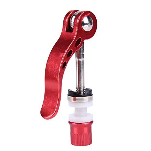 Ireav Bike Seat Clamp - 4Pcs Aluminium Alloy Bicycle Quick Release Seat Post Clamp,Bike Seatpost Skewer Bolt,Mountain Bike Accessories
