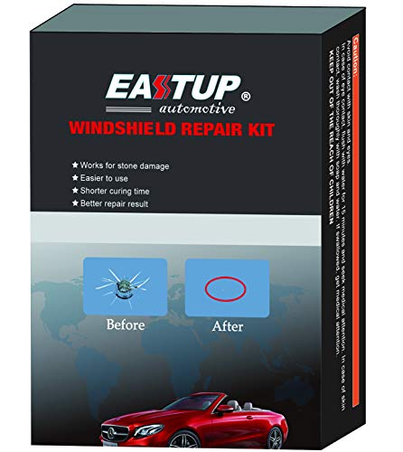 EASTUP Windshield Repair Kit Fix Stone Damage Chipped Windscreen Glass