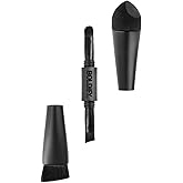 BOLDIFY Four Ended Hairline Powder Brush - Precision Hair Makeup Brush Set with Sponge Tip for Seamless Blending - Ideal as a