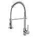 Fapully Commercial Spring Pull Down Faucet Single Handle Kitchen Sink Faucet with 2 Function Sprayer,Brushed Nickel