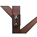 MyGift Brown Bamboo Decorative Coat Hooks, Entryway Rack Organizer with 6 Hooks