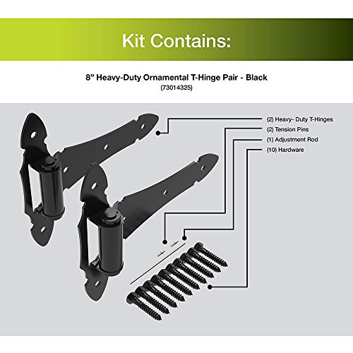 Boerboel Gate Solutions 73014325 HeavyDuty 8" Ornamental THinge, Black on Galleon Philippines