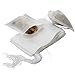WarmCrystal, Tea and Coffee Filter Bags, Disposable Tea Infuser with Drawstring for Loose Leaf Tea, Safe & Natural Material 100 pack (2.76 3.54)