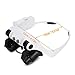 Holulo Head Mount Magnifier With Light,10X 15X 20X 25X LED Magnifying Glasses,Eye Loupe Headband Magnifier with Short Focus Distance for Jeweler Repair Watch(Mix)