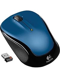 Logitech M325 910   002650 Azul 3 botones 1 x rueda USB RF Wireless Optical Mouse