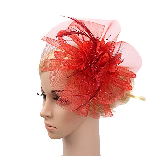 Respctful â™ªâ˜† Hat Clearancesales,Girls Women Cocktail Party Headwear Feather Fascinators Top Hat