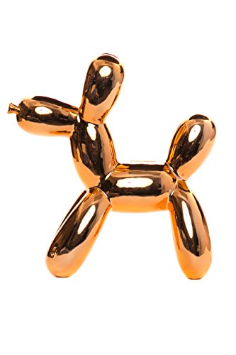 Interior Illusions Rose Gold Balloon Dog Bank
