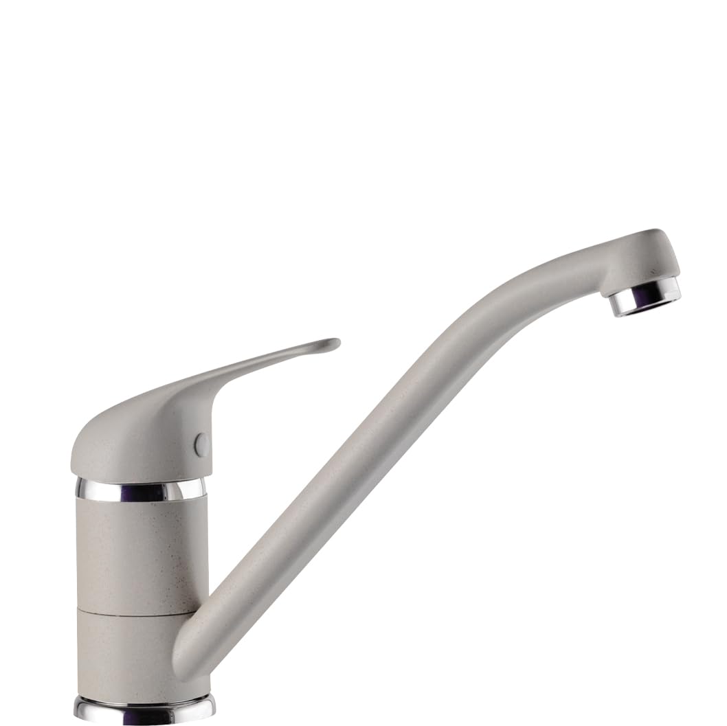 SCHOCK | Omega Single Lever Mixer with Swivel Spout, Colour New Aluminia, h140