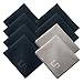 Premium Microfiber Cleaning Cloths, LP 8-Pack Including Blue & Grey Cloths for Camera White Balance for Lens, Eyeglass, TV, Tablet, Smartphone, Computer Screen, Mirror, Jewelry, Glassware & More