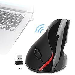 EBTOOLS Optical Vertical Mouse, 2.4GHz Wireless 5D