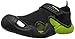 crocs Men's Swiftwater M Fisherman Sandal, Black/Volt Green, 11 M US
