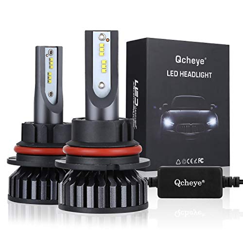 9007/9004 LED Headlight Bulbs – 6000K 12000LM Super Bright Cool White Bulb High Beam Low Beam Fog Light Bulbs Conversion Kit 2pcs