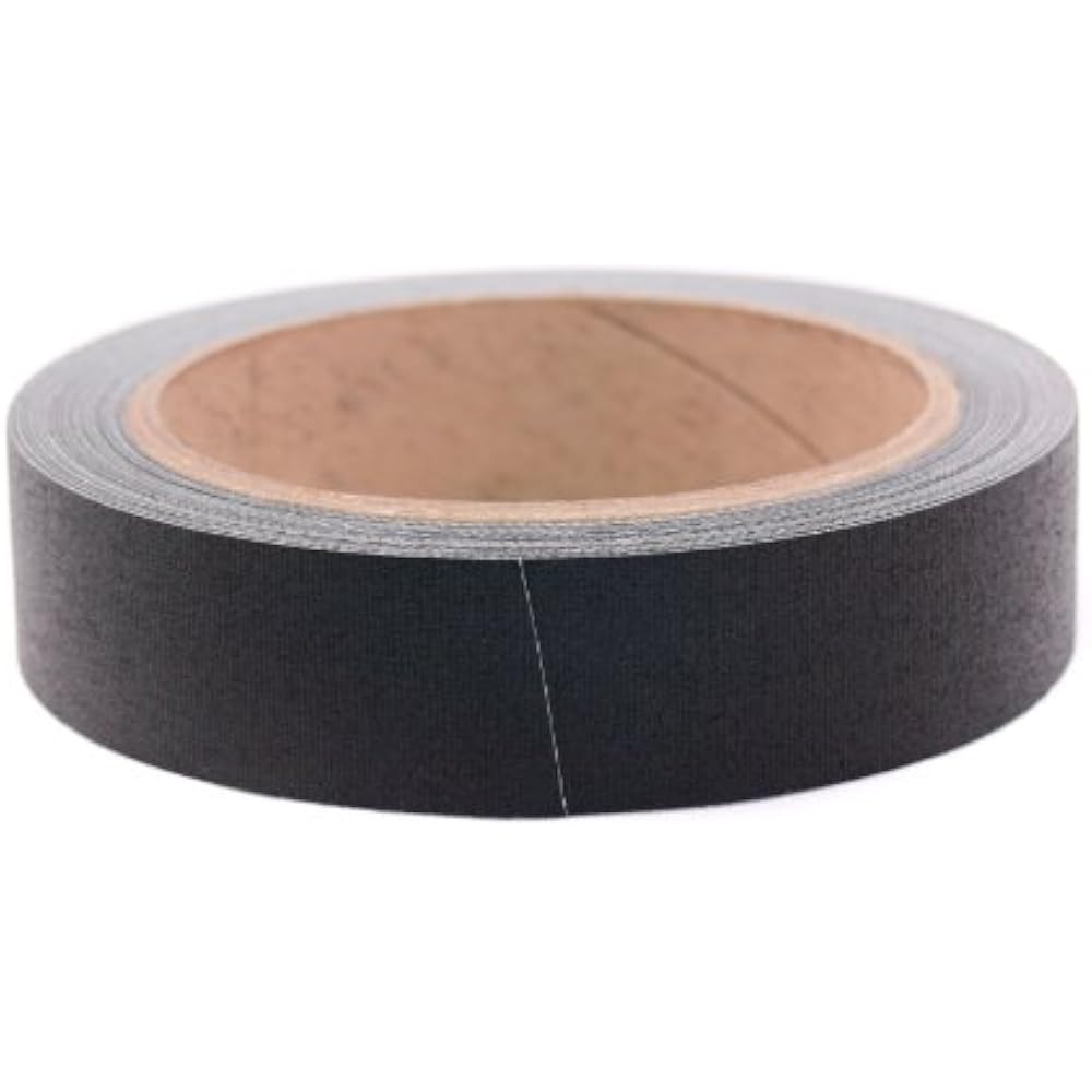 1" Black Colored PremiumCloth Book Binding Repair Tape 15 Yard Roll