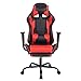 BestMassage Office Chair Gaming Chair Ergonomic Swivel Chair High Back Racing Chair, with Footrest, Lumbar Support and Headrest