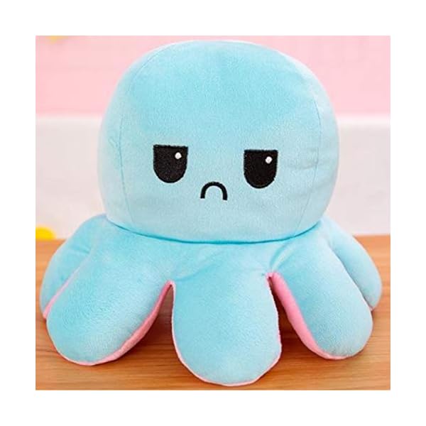 JXMORE Soft Reversible Octopus Plush Toys - Flippy Mood Octopus Reversible Plushies - Stuffed Happy Sad Octopus Gifts…
