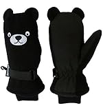 N'Ice Caps Little Kids Cute Bear Face Thinsulate Waterproof Winter Mittens