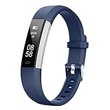 Lintelek Activity Tracker Slim Fitness Tracker Watch, Touch Screen Smart Bracelet with Anti-Lost Strap for Android Phone or iPhone