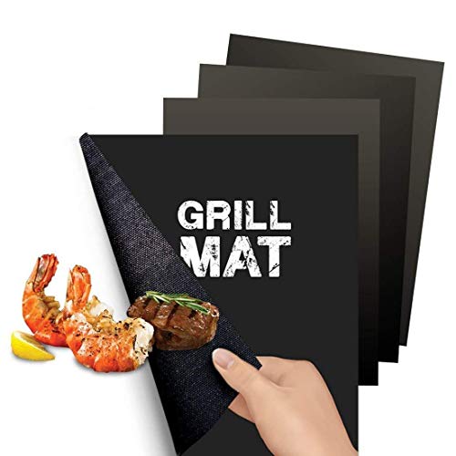 Flamen Bbq Tools Set, 13-Piece Grill Tools Set With 1 Aluminum Case, Heavy Duty Stainless Steel Barbecue Premium Grilling Utensils Accessories For Barbecue (BBQ Grill Mat Pack Of 4)