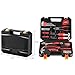 41-Piece Tool Set General Household Home Repair Hand Tools Kit with Plastic Toolbox Storage Case