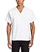 Landau Essentials Unisex Relaxed Fit 1-Pocket V-Neck Scrub Top 7502 White