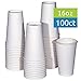 TashiBox 16 oz White Hot Drink Paper Cups - 100 count - Disposable hot coffee cups