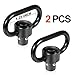 Braudel Sling Swivel Mount Qd Quick Detach/Release 1.25",Heavy Duty Push Button Swivels (2X QD Sling Swivels) primary