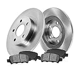REAR 260 mm Premium OE 5 Lug [2] Brake Disc Rotors + [4] Metallic Brake Pads