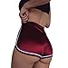 Dreamyth Women's Beach Casual Sport Short Lounge Lace up Booty Pants (s Waist:55~85cm, Red)