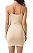 Zevrez Women's Basic Sexy Seamless Camisole Stretchy Spaghetti Strap Slip Mini Dress(skincolor,S)