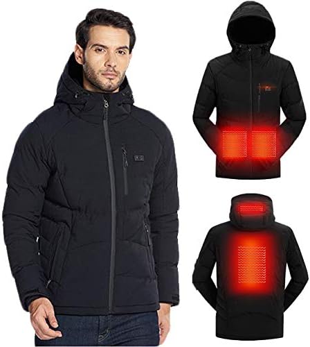 CHILLR Heated Vest USB Electric Heating Winter Jacket Double Switch Temperature Control with Waterproof Pocket for Men and Women Hiking, Hunting, Motorcycle, Camping (No Battery)