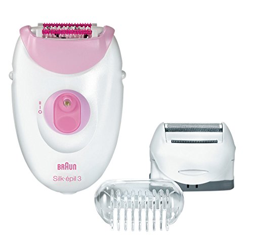 Braun Silk-Epil 3 3270 Epilator Legs & Body 3 in 1 Gift Edition Including Tweezers, Dual Voltage 110-220 Volts