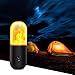 Prosperbiz Flame Light, Gravity Glowing Effect Flickering Bulbs, USB Rechargeable Flame Lamp with 2 Modes - Constant Light and Flame Light, Portable Camping Lights，Atmosphere Lighting for Christmas