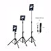 IPad Tripod Stand, Raking Foldable Floor Height Adjustable Tablet Tripod Stand for iPad Mini, iPad Air, iPad 1,2,3,4 and Most 7-10 Inch Tablets, Carrying Case and Flashlight as Gifts