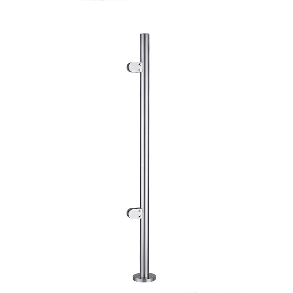 Panana Stainless Steel Balustrade Posts Grade 304 with Glass Clamps Rubbers & End Caps Landing Staircase Various Options (End Post 900mm)