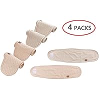 Skyflying 4PCS 100% Organic Cotton Baby Umbilical Cord Care Hernia belt breathable newborn Essential Everyday Protection (4)