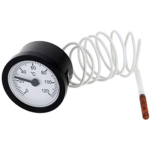 Dial Thermometer,yanQxIzbiu Dial Thermometer Capillary Temperature Gauge Water Oil Sensor Measuring Tool