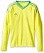 adidas Youth Soccer Revigo 17 Goalkeeper Jersey, Bright Yellow/Energy Green, Medium