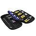 Estarer USB Flash Drive Case 12-Capacity,5 Layers Digital Gadget Case,SD Memory Cards/External Hard Drive Holder Bag Electronics Organizer,Black
