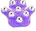 SAMYO Palm Shaped Massage Glove Body Massager with 9 360-degree-roller Metal Roller Ball Beauty Body Care (Purple)