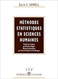 Image de Méthode statistique en sciences humaines