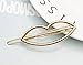 QTMY 4 Pcs Round Circle Triangular Lips Moon Shaped Hair Pin Clips Hair Jewelry Hair Accessories (Golden)